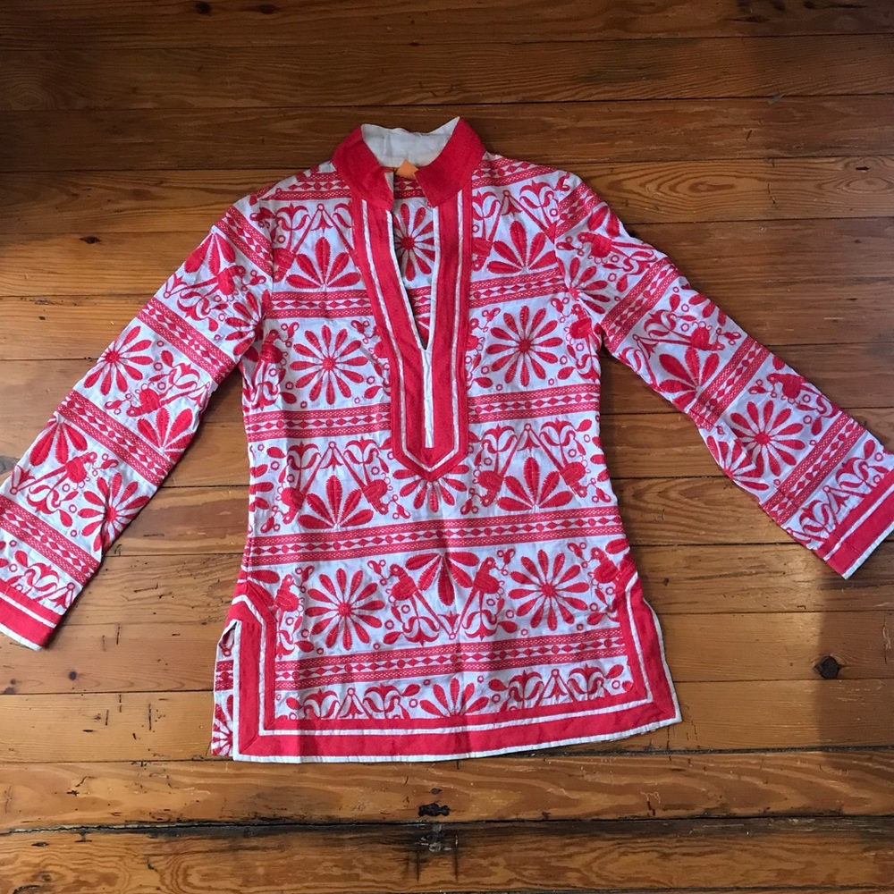 Tory Burch Otomi Embroidered Tunic